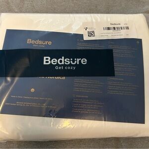 Bedsure Elegant White Duvet Cover Set